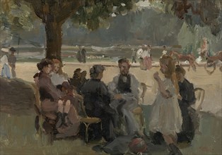 In the Bois de Boulogne near Paris France, Isaac Israels, c. 1906