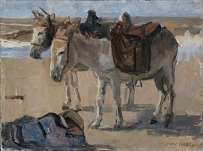 Two Donkeys, Isaac Israels, 1897 - 1901