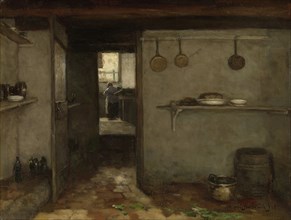 Cellar of the Artistâ€ôs Home in The Hague, Johan Hendrik Weissenbruch, 1888