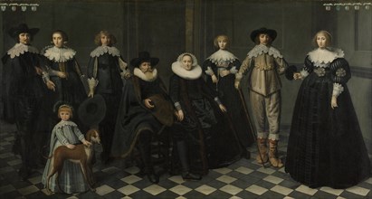 Portrait of the Family of Dirck Bas Jacobsz, Burgomaster of Amsterdam, Dirck Dircksz. van