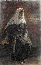 Sitting woman, Michal, Jozef IsraÃ«ls, 1899