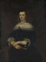 Portrait of a woman, thought to be Lucretia Boudaen, copy after Jacob van Loo, 1640 - 1670