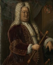 Portrait of Dirk van Cloon, Governor-General of the Dutch East Indies, Hendrik van den Bosch, 1733