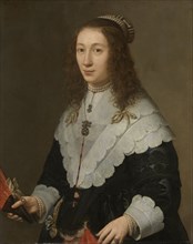 Portrait of Catharina van Well, Wife of Guilliaam van Bleyswijk, Gerard van Kuijl, 1640 - 1660