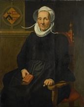 Portrait of Dirckje Tymansdr Gael, called van der Graft, Wife of Mattheus Augustijnsz Steyn, Pieter
