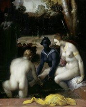 Bathsheba at her Toilet, Cornelis Cornelisz. van Haarlem, 1594