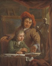 The Drawing Lesson, Abraham van Strij (I), c. 1790 - c. 1809