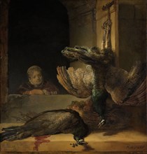 Still Life with Peacocks, Rembrandt Harmensz. van Rijn, c. 1639