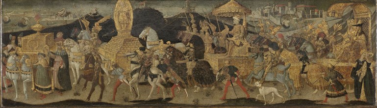 Darius Marching to the Battle of Issus, workshop of Apollonio di Giovanni, c. 1450 - c. 1455