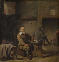 The Old Beer Drinker, copy after David Teniers (II), 1640 - 1660