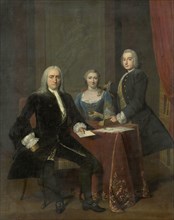 Family Group in an Interior, Frans van der Mijn, 1744