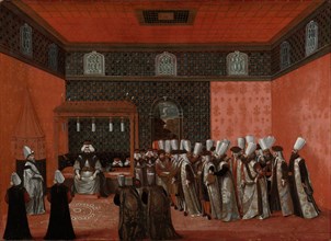 An Ambassador's Audience with Sultan Ahmed III (Ambassador Cornelis Calkoen), Anonymous, 1737 -