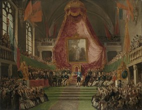 Solemn Inauguration of Ghent University by the Prince of Orange in the Throne Room of the City Hall