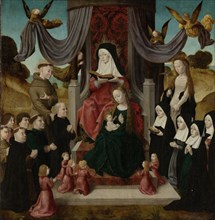 Virgin and Child with Saint Anne and Saints Francis and Lidwina, with Donors (Anna Selbdritt),