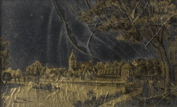 View of the Town of Vreeland on the Vecht River, Jonas Zeuner, 1770 - 1814