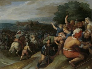 Claudius Civilis Blockades the Romans in Vetera Castra, Otto van Veen, 1600 - 1613