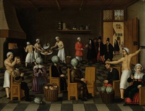 The Legend of the Baker of Eeklo Belgium, copy after Cornelis van Dalem, 1550 - 1650