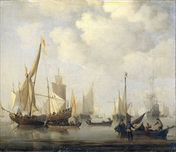 A Calm at Sea, Willem van de Velde, II, 1650 - 1707