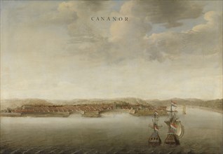 View of Cannanore on the Malabar Coast in India, attributed to Johannes Vinckboons, c. 1662 - c.