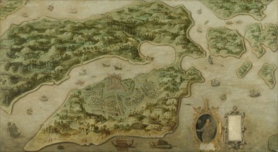 View of Ambon, Indonesia, Anonymous, c. 1617