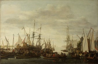 The Keelhauling of the Shipâ€ôs Surgeon of Admiral Jan van Nes, Lieve Pietersz. Verschuier, 1660 -