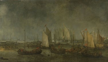 Battle on the Slaak between the Dutch and Spanish Fleets in the Night of 12-13 September 1631,