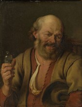 A Man with a little drink Bottle, Ary de Vois, 1660 - 1680