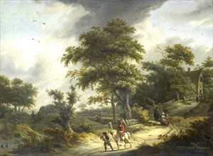 Landscape with Falconer, Roelof Jansz. van Vries, 1650 - 1681