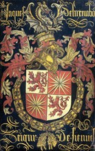 Coat of arms of Jacob Luxembourg, after 1441-1488, Mr. Fiennes, in his capacity as a Knight of the