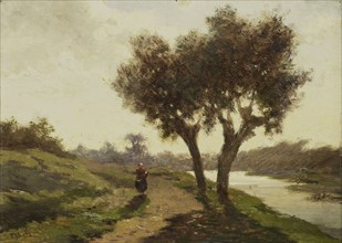Landscape with two Trees, Paul Joseph Constantin GabriÃ«l, 1860 - 1867