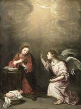 Annunciation to the Virgin, follower of Bartolomé Esteban Murillo, 1700 - 1800