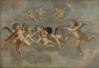 Pointing putti, Anonymous, c. 1650
