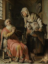 Tobit and Anna with the Kid, Rembrandt Harmensz. van Rijn, 1626