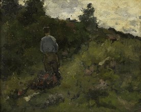 Farmer at a forest edge, 1889, Richard Roland Holst, 1889