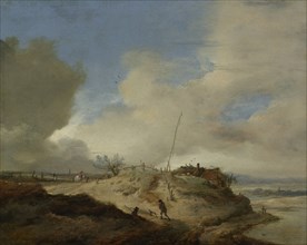 Landscape with a Sign Post, Philips Wouwerman, 1650 - 1668