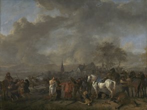 Victorious Peasants, Philips Wouwerman, 1650 - 1668