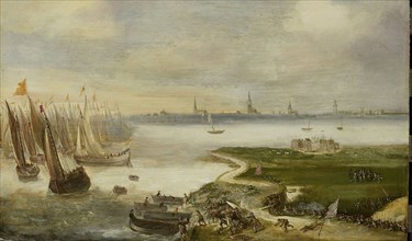 The failed Attack on Antwerp by Prince Maurice, 17 May 1605, Anonymous, 1605 - 1699