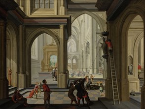 Iconoclasm in a Church, Dirck van Delen, 1630