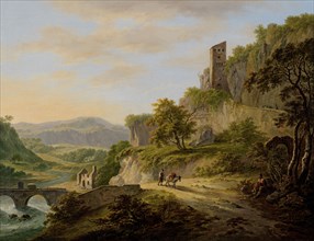 View on Civita Castellanain the province of Viterbo, Italy, DaniÃ«l Dupré, 1792 - 1809