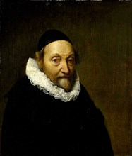 Portrait of Johannes Wttenbogaert, Jan Uytenbogaert, Remonstrant Minister in The Hague, Anonymous,