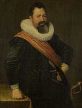 Portrait of Jochem Hendricksz. Swartenhont, Lieutenant-Admiral of Holland, Husband of Elisabeth