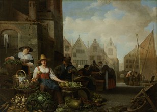 The Vegetable Market, Hendrick Martensz. Sorgh, 1662