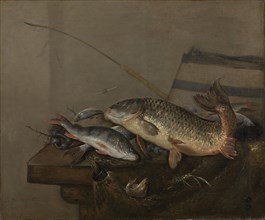 Still life with fish, Pieter van Noort, 1648 - 1672