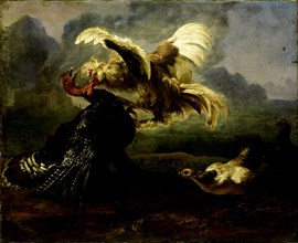 Fighting Birds, Anonymous, c. 1655