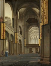 The Nave and Choir of the Mariakerk in Utrecht, The Netherlands, Pieter Jansz. Saenredam, 1641
