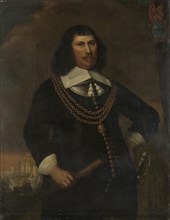 Portrait of Pieter Florisz, Vice-Admiral of the Noorderkwartier, copy after Abraham Liedts, 1650 -