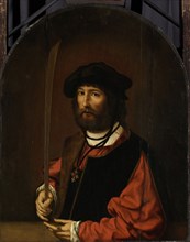 Portrait of Ruben Parduyn, knight of the Holy Sepulchre, copy after Jan Gossaert, after c. 1644