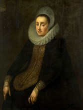 Portrait of Lucretia del Prado, Wife of Jeremias Boudinois, Gortzius Geldorp, 1610