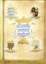The coat of arms of Anna Jacoba de Witte, wife of Jacob Verheye van Citters, with the coat of arms