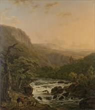 River in the Ardennes at Sunset, Henri van Assche, 1821